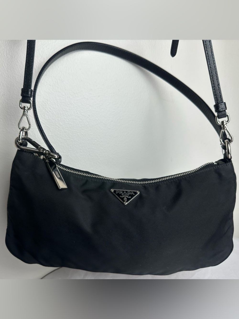 Prada Black Nylon Crossbody shoulder bag